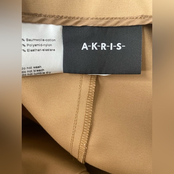 AKRIS Saks Fifth Avenue Women’s Luxury Designer Dress Tan Pants - Picture 6 of 11